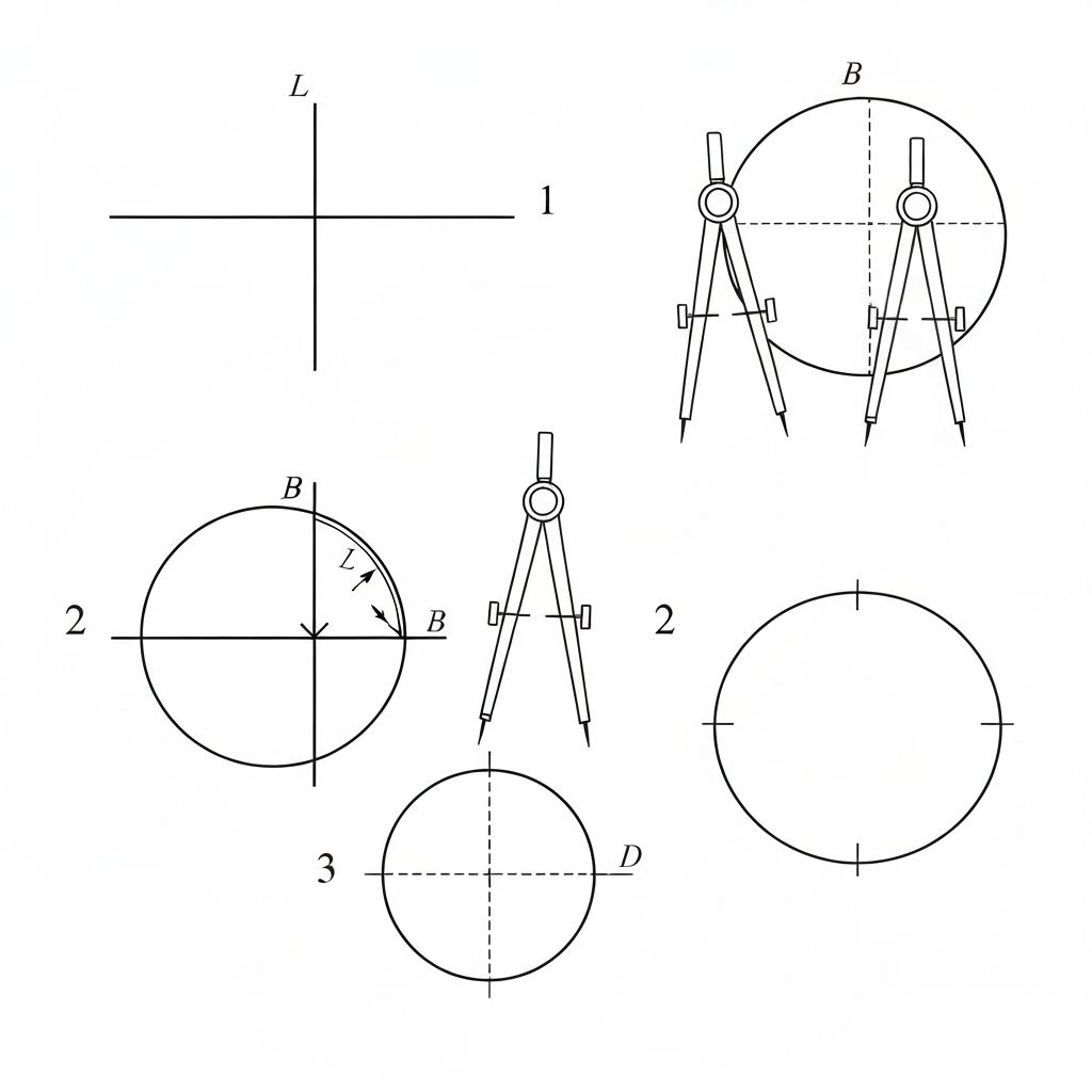 图2：作图步骤示意